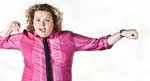 Fortune Feimster in pink Fortune Feimster